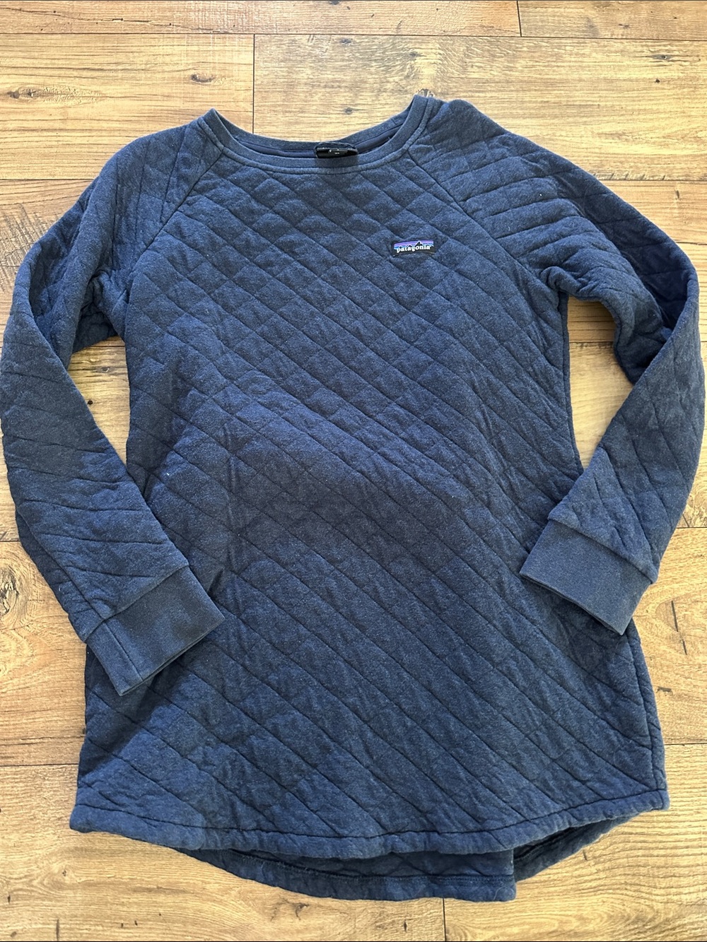 Patagonia Quilted Crewneck Sweater - Navy